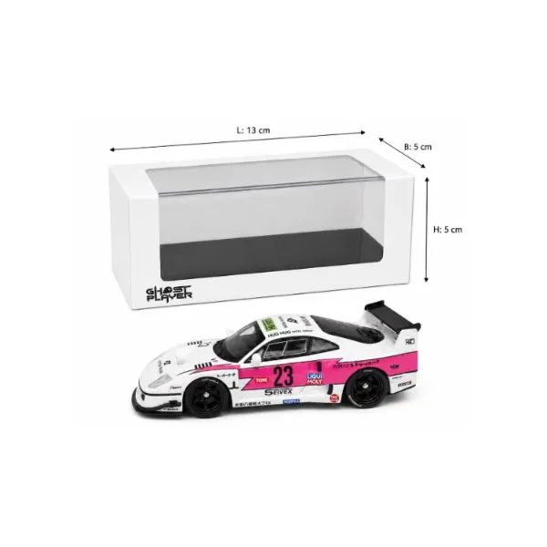 GHOST PLAYER LBWK F40 Limited Edition 1 of 499 – White & Pink 1:64 Diecast Model Car
