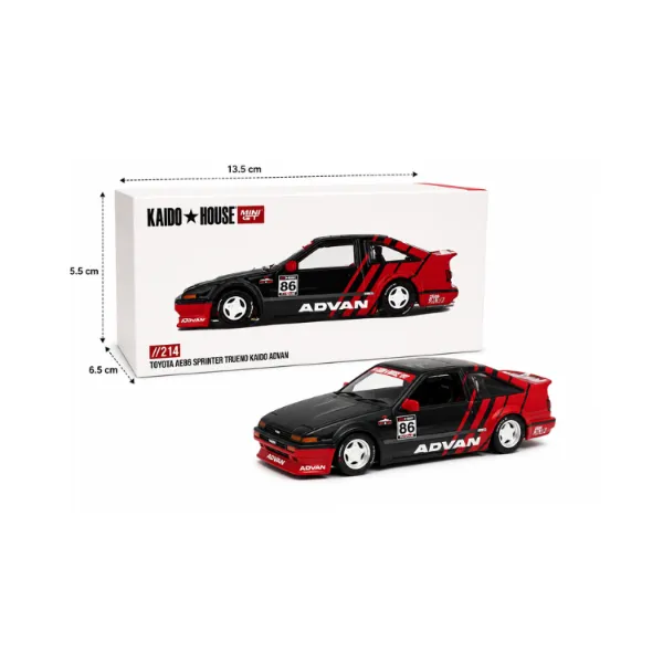 KAIDO HOUSE x MINI GT 1:64 Toyota AE86 Sprinter Trueno Kaido ADVAN – KHMG214