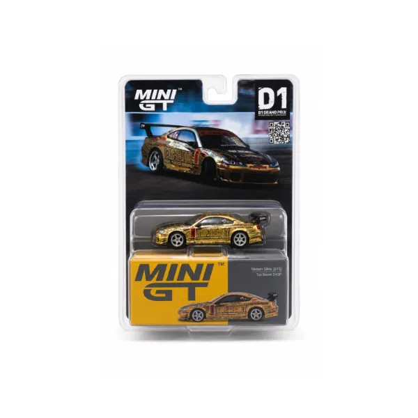 MINI GT 1:64 Nissan Silvia (S15) Top Secret D1GP – Gold