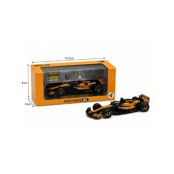 MINICHAMPS 1:64 McLaren Formula 1 Team MCL39 Launch Version Miami GP 2025 Diecast Car