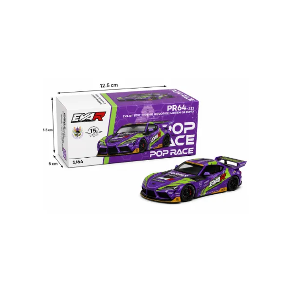 POP RACE x EVA RT Test Type-01 GOODRIDE PANDEM GR Supra 1:64 Diecast Car